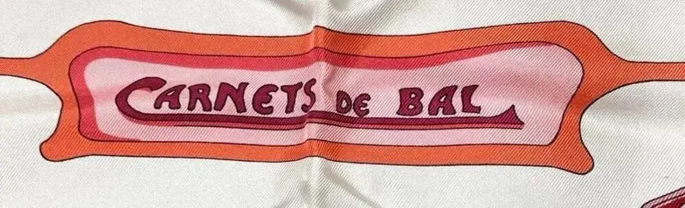 Hermès Carnets de Bal 90cm 100% Silk Scarf